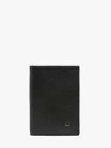 Leather Cardholder Madras Etrier Black madras EMAD013