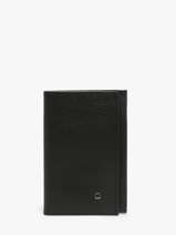 Leather Madras Card Holder Etrier Black madras EMAD024